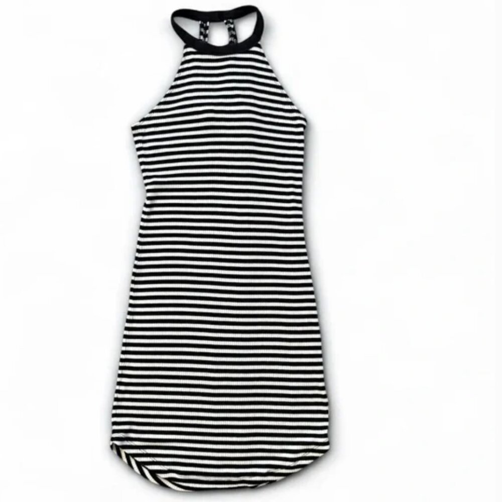 2/$10 Vans Black and White Striped Dress - XS